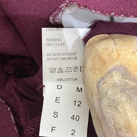 Vintage Dark Burgundy Corduroy Cotton Bootcut Pants for Women, NWOT - Picture 8 of 14